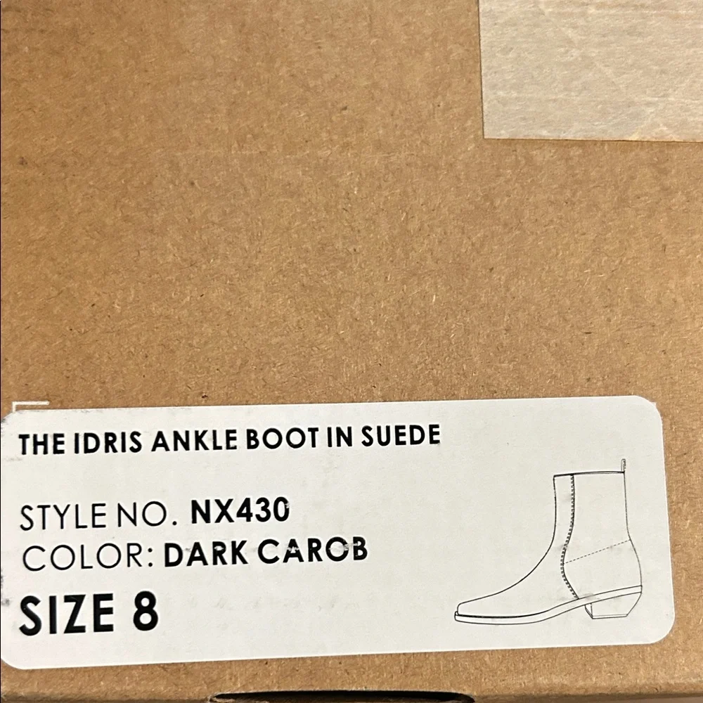 NWT Madewell Idris Ankle Boot in Dark Carob